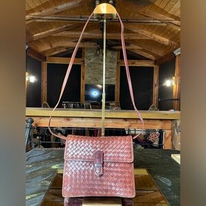 Bottega Veneta brown leather crossbody